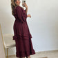 VESTIDO FATIMA BURDEOS