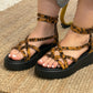 SANDALIAS AGATHA LEOPARDO