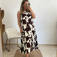 VESTIDO VACA MARRON