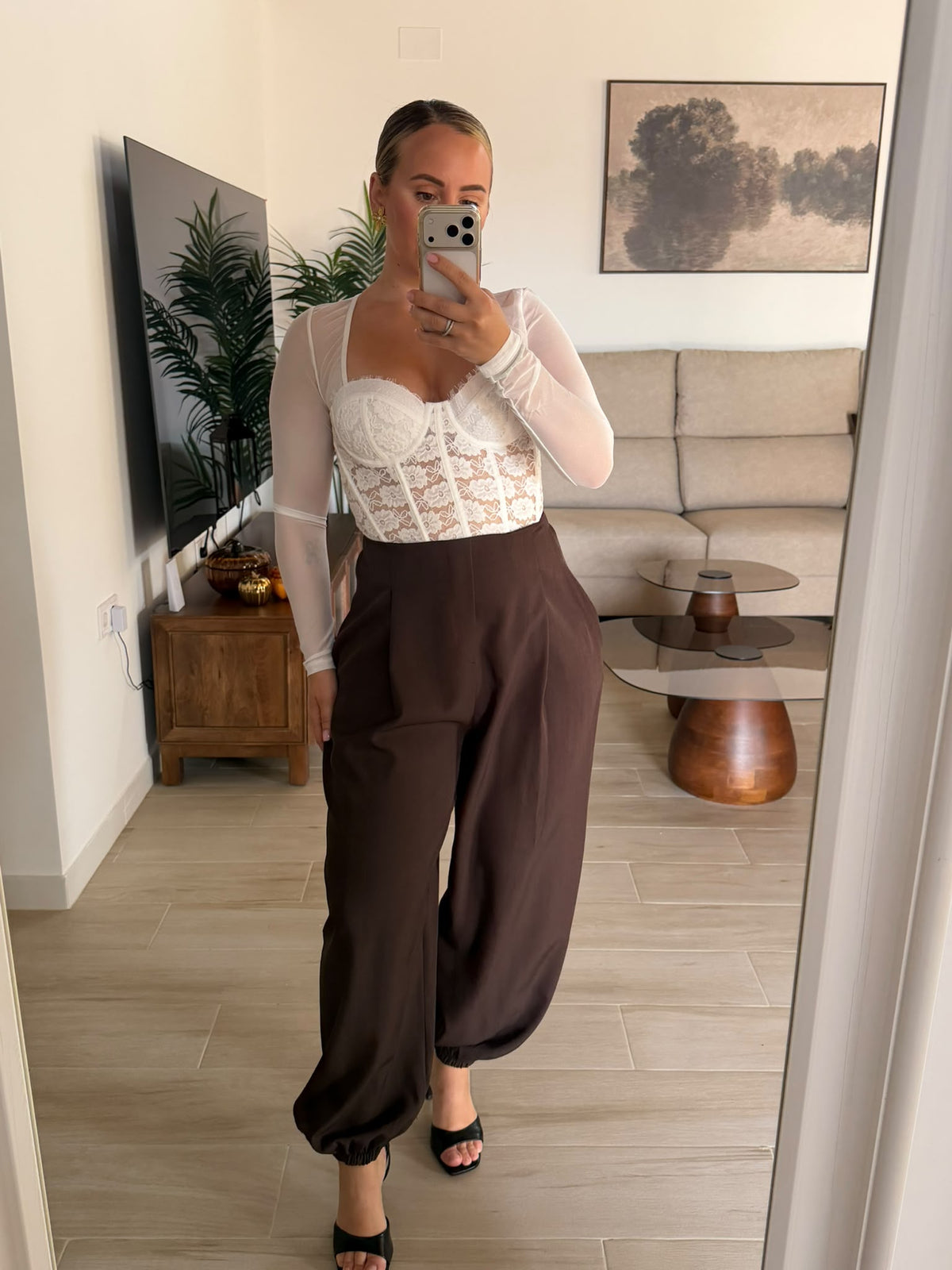 PANTALON PINZA CHOCOLATE