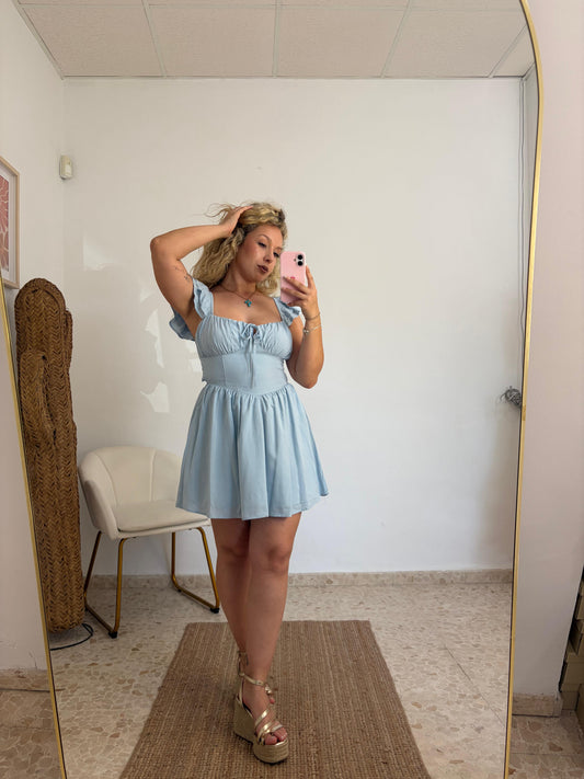VESTIDO MOJACAR CELESTE