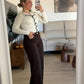 PANTALON PALAZO MARRON