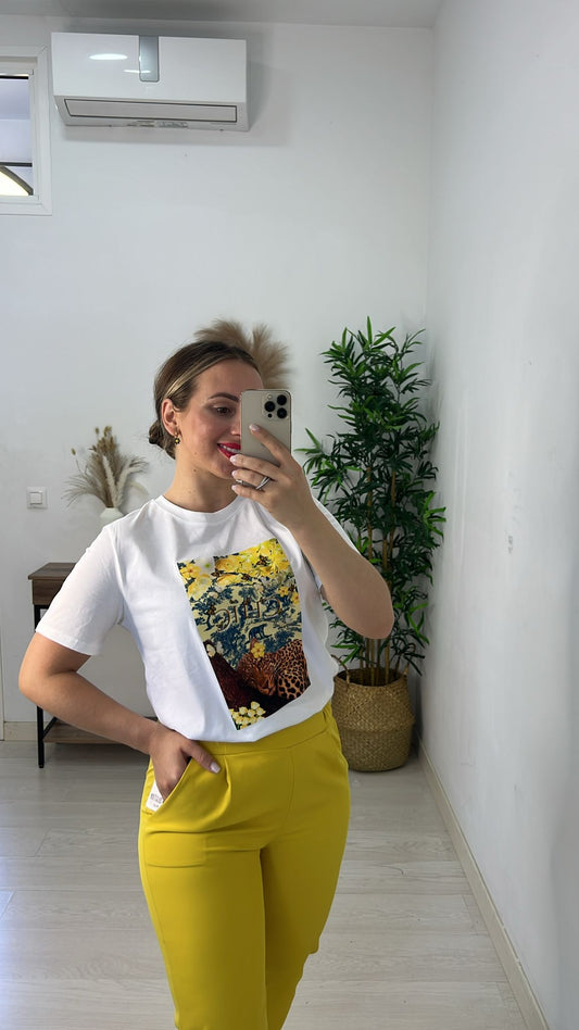 CAMISETA CHIC AMARILLA