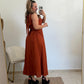 VESTIDO CAROLINA CAMEL