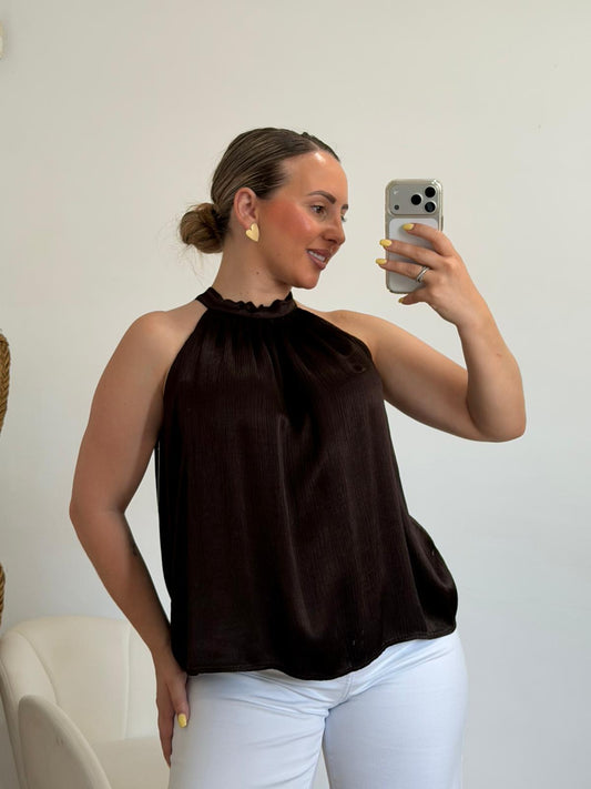 BLUSA AMERICA MARRON