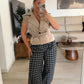 PANTALON CUADROS NEGRO