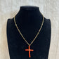 COLLAR CRUZ CORAL