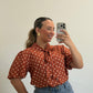 CAMISA LUNARES NARANJA