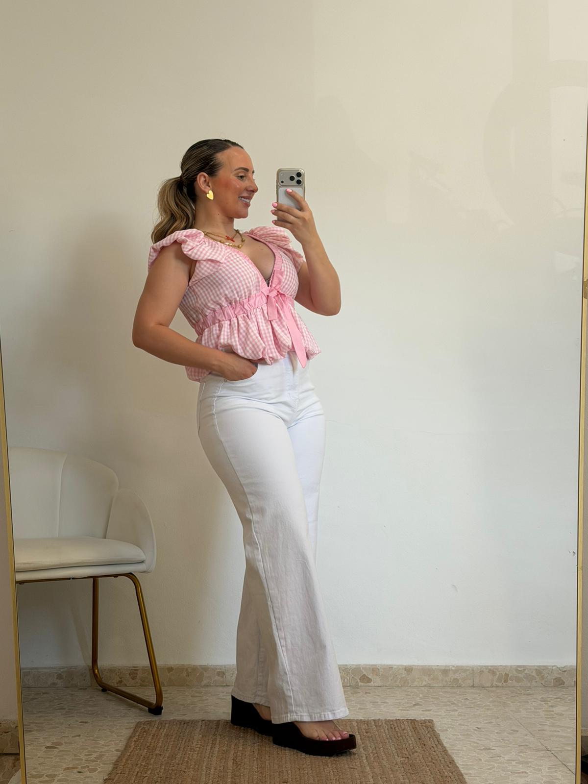 BLUSA CAYETANA ROSA