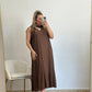 VESTIDO LIA MARRON CHOCOLATE
