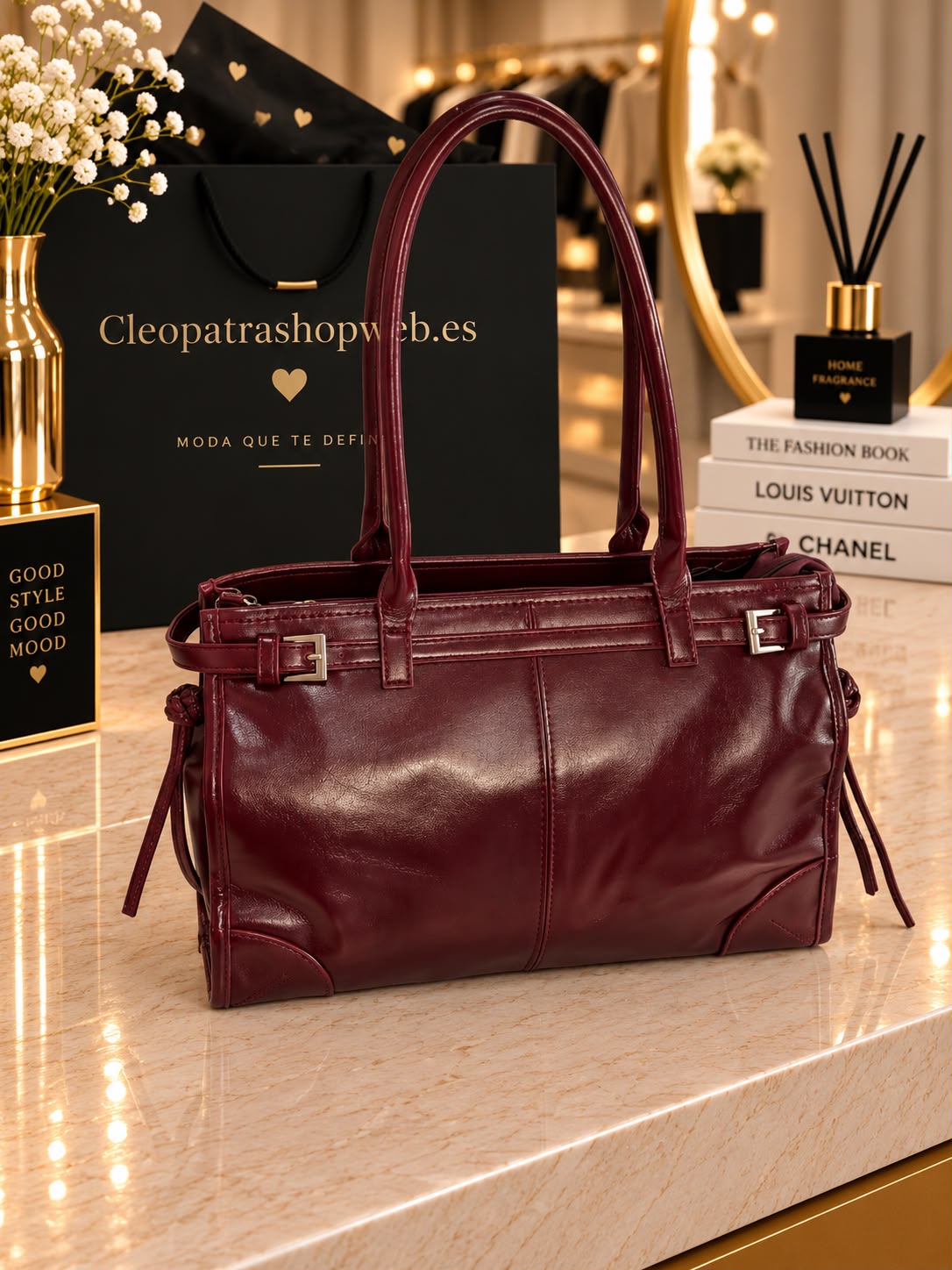 BOLSO MILANO BURDEOS