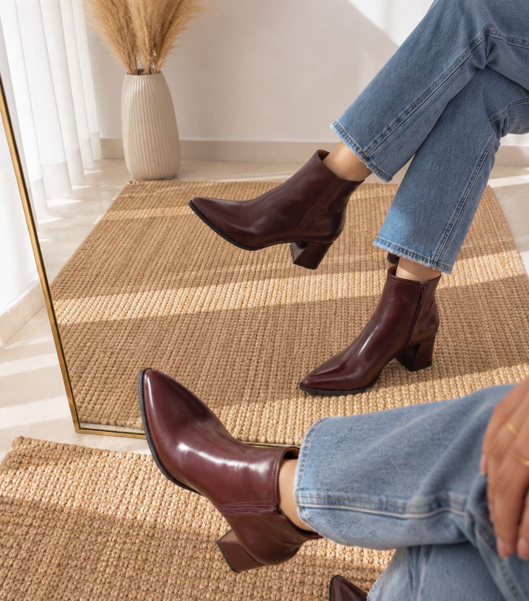 BOTAS CHAROL BURDEOS