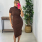 VESTIDO ALMUDENA MARRON
