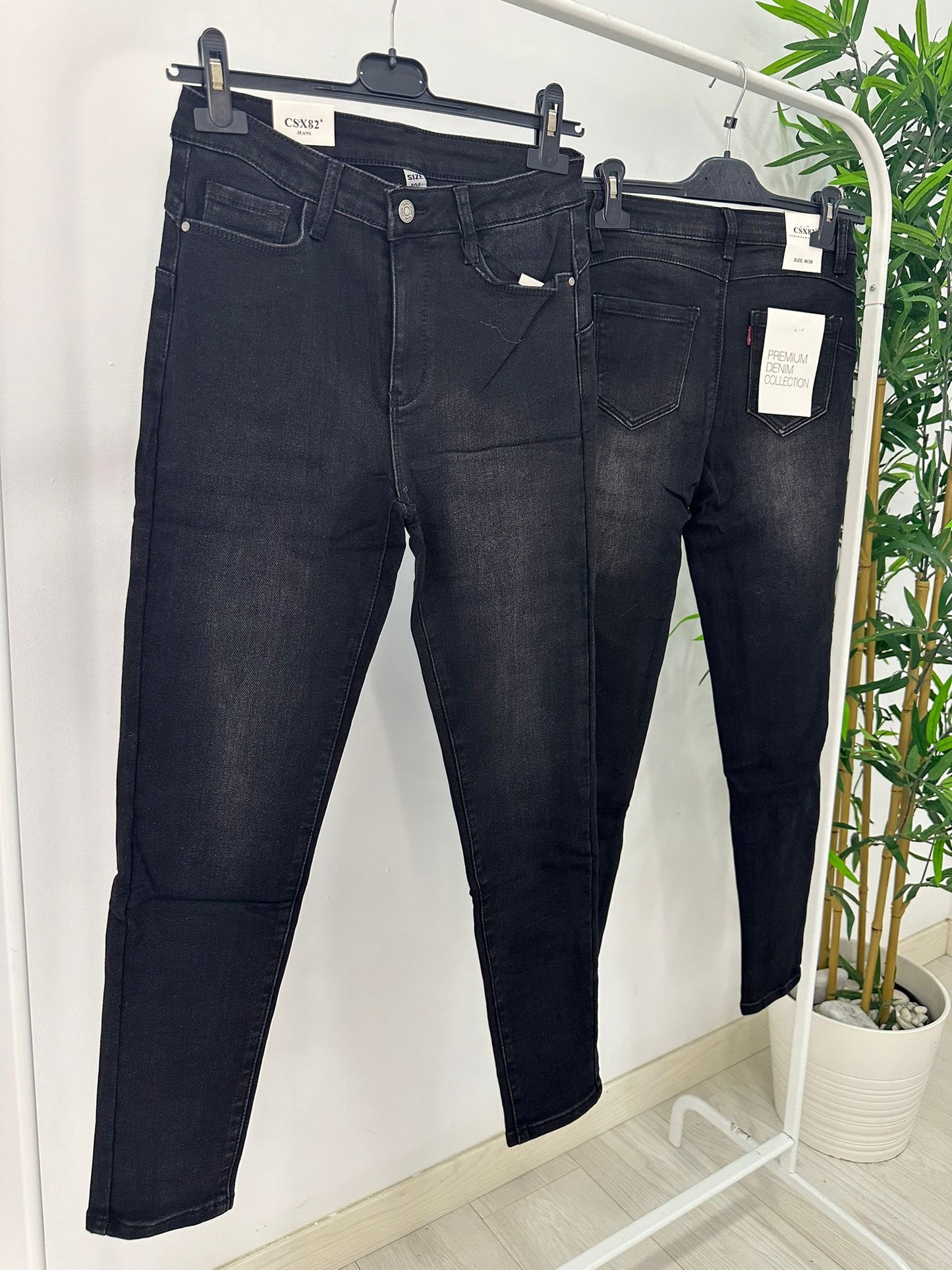 PANTALON VAQUERO NEGRO LV