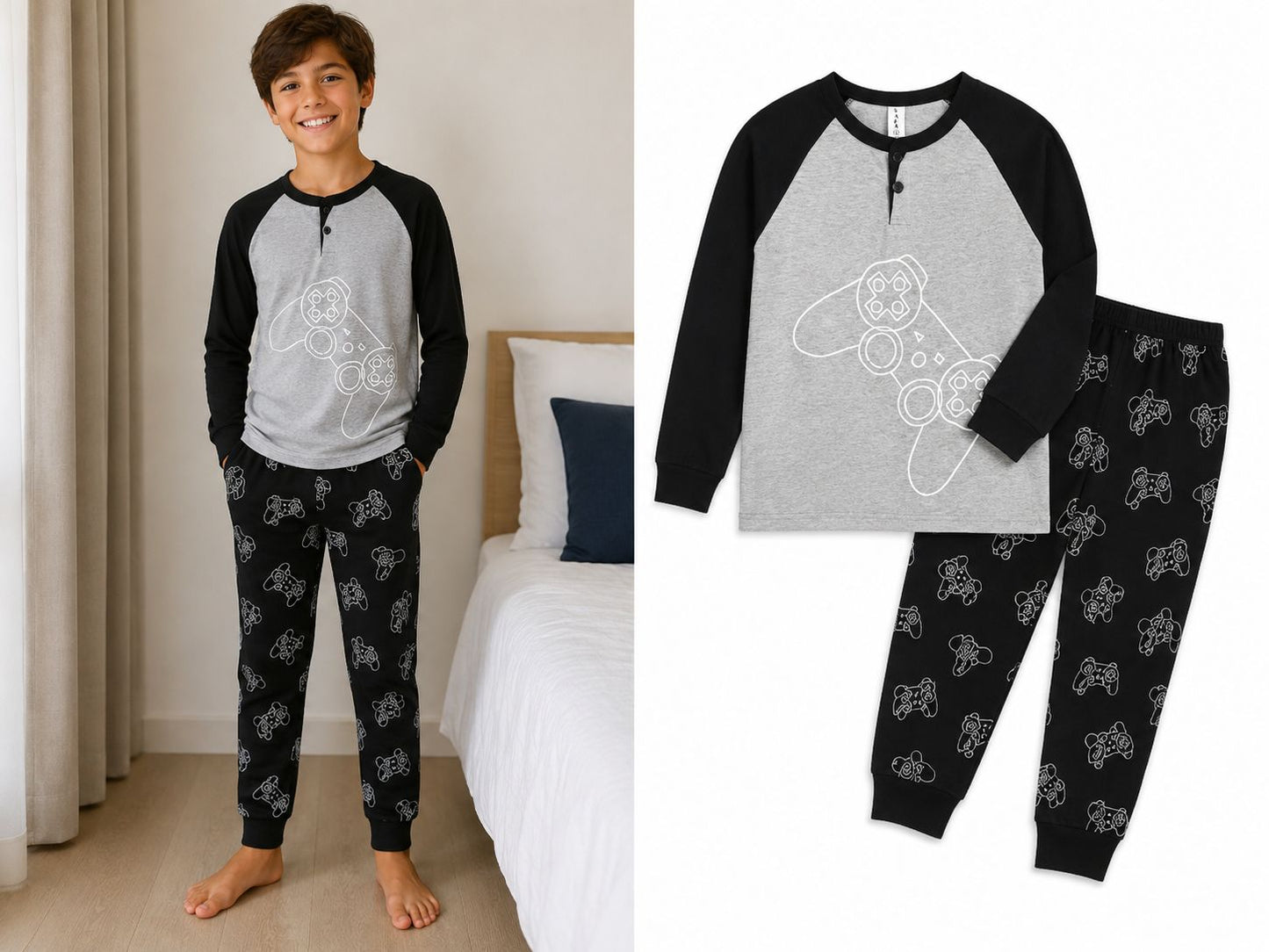 PIJAMA PLAY NEGRO