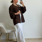 CAMISA Y TOP MARRON CHOCOLATE