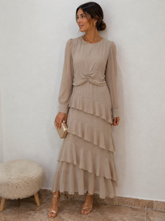 VESTIDO CANDELA BEIGE