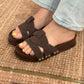 SANDALIAS GRECIA MARRON CHOCOLATE