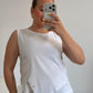 TOP ASIMETRICO BLANCO