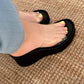 CUÑAS TRANSPARENTE NEGRA