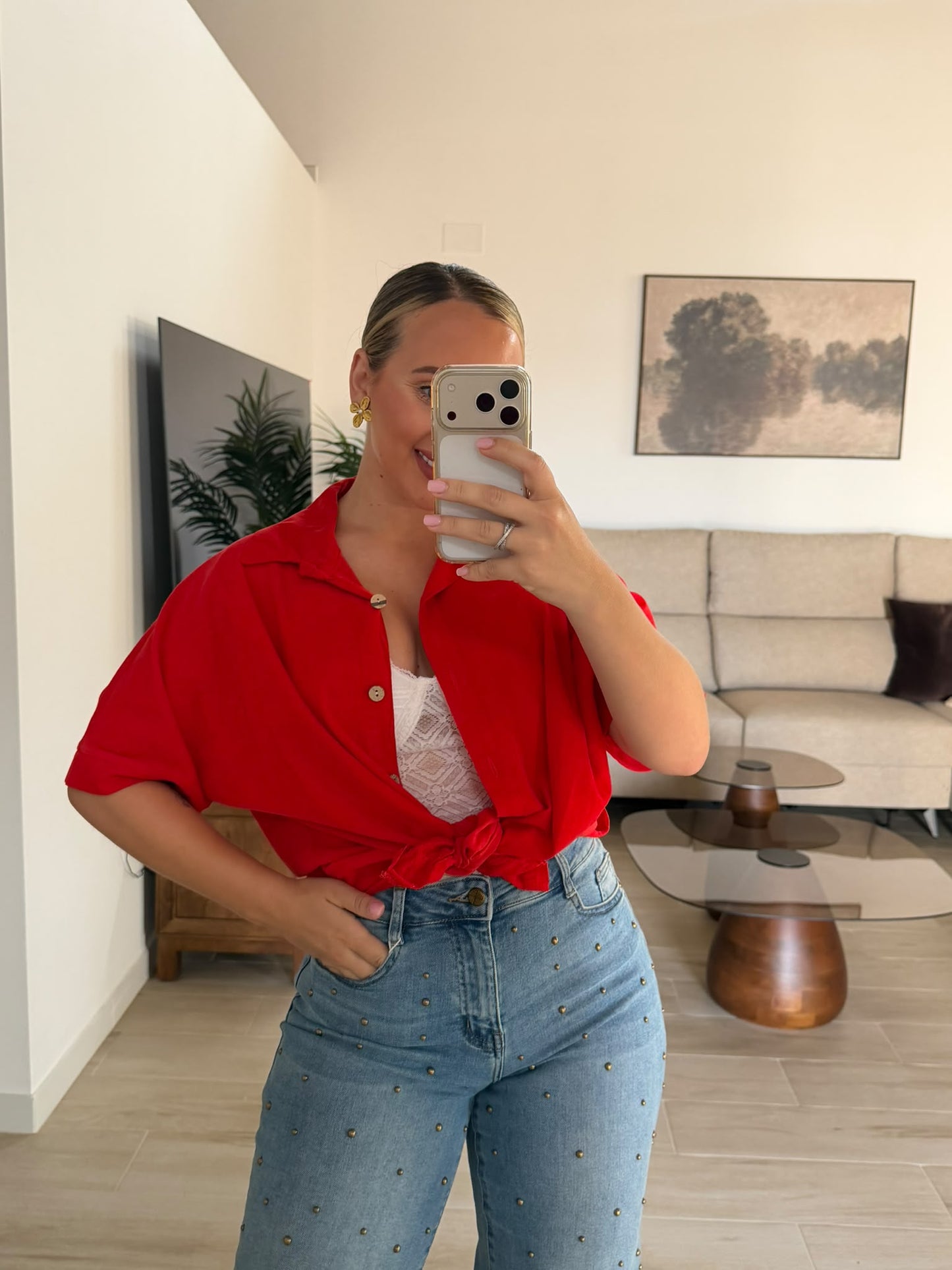 CAMISA PANA ROJA