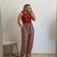 PANTALON GLOBO CUADROS
