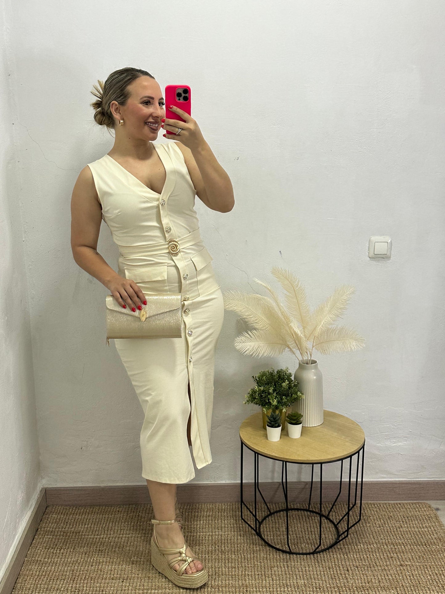 VESTIDO MARIA BEIGE