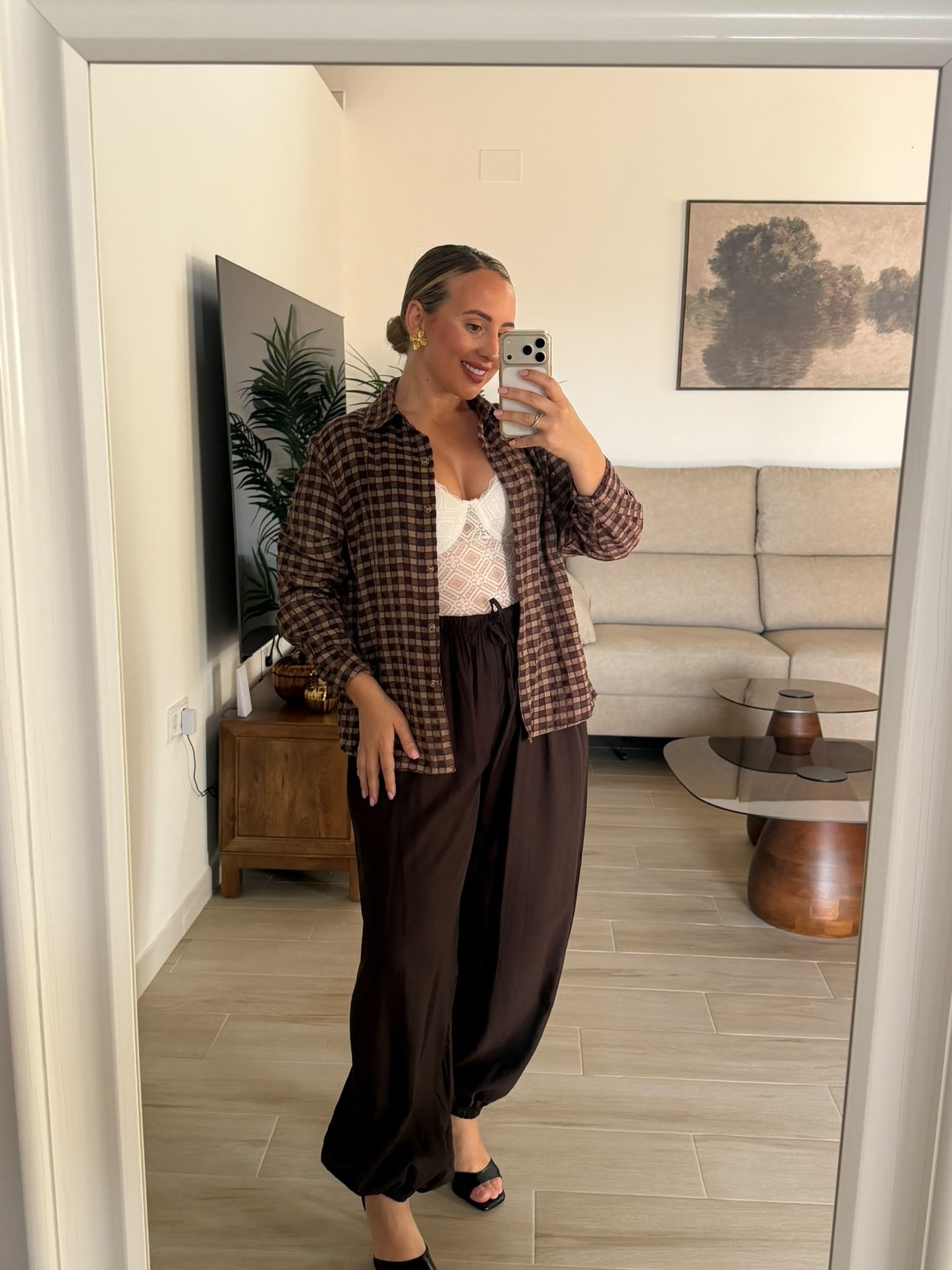 PANTALON FLUIDO MARRON