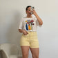 PANTALON CORTO AMARILLO