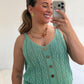 JERSEY CROCHET VERDE AGUA