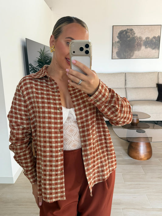 CAMISA OTOÑO TEJA
