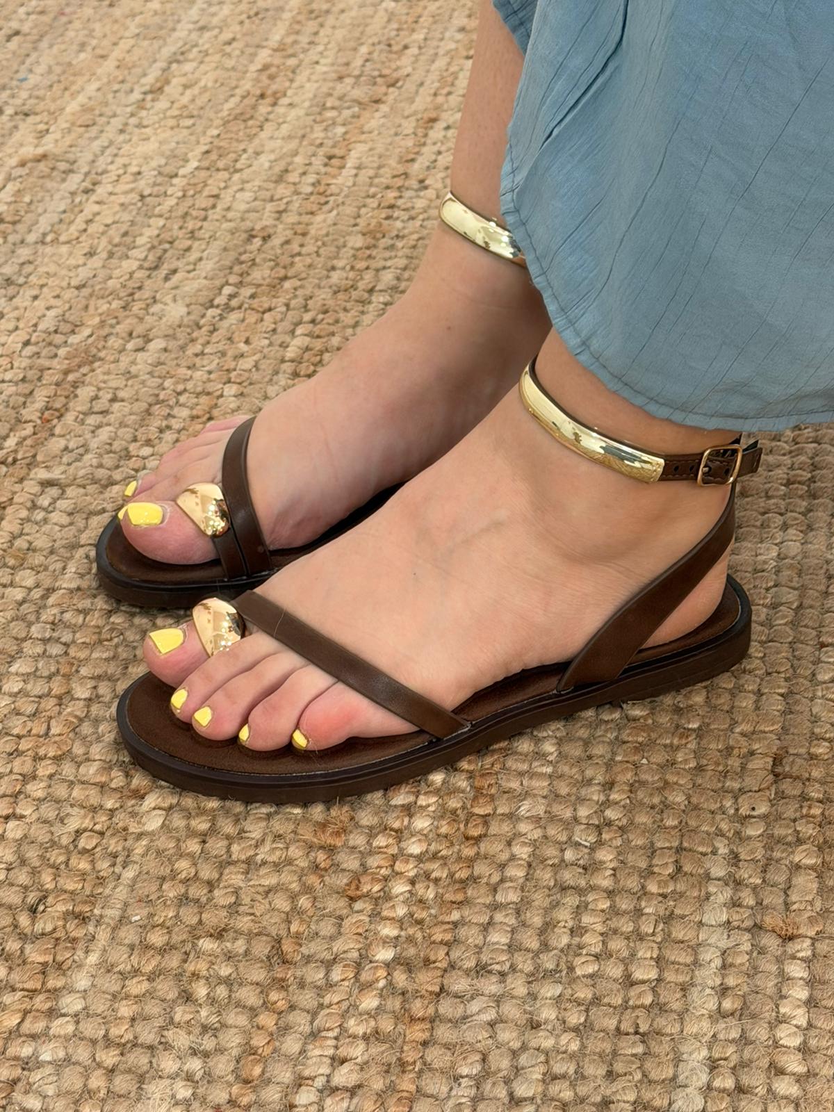 SANDALIAS MYKONOS MARRON