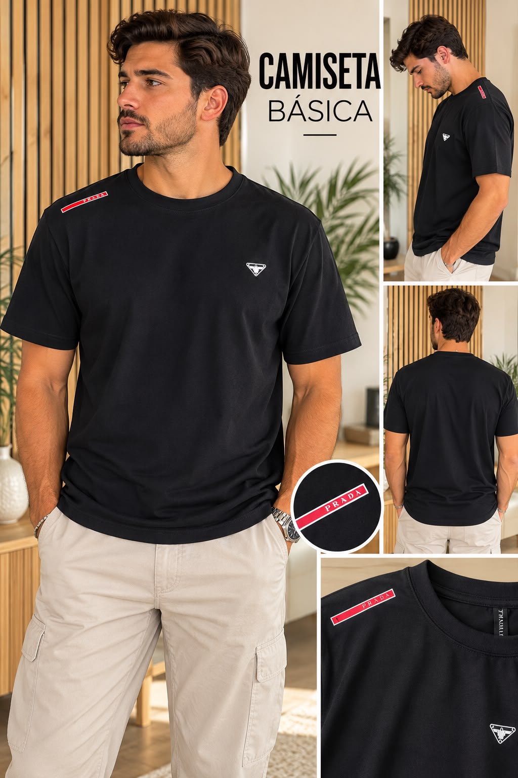 CAMISETA G NEGRA