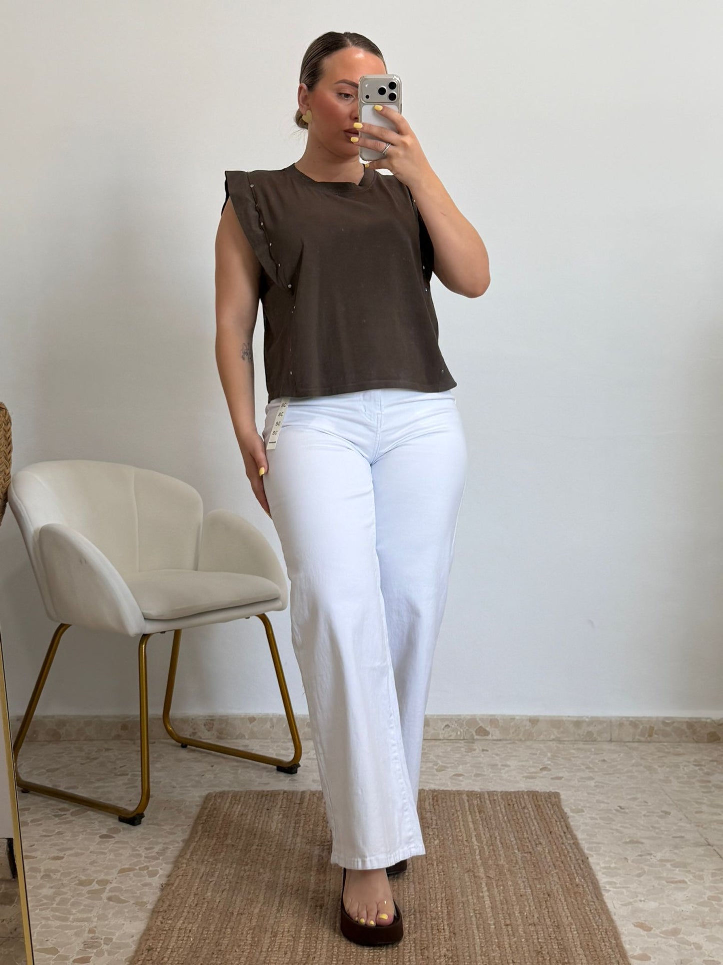 CAMISETA NEREA MARRON CHOCOLATE