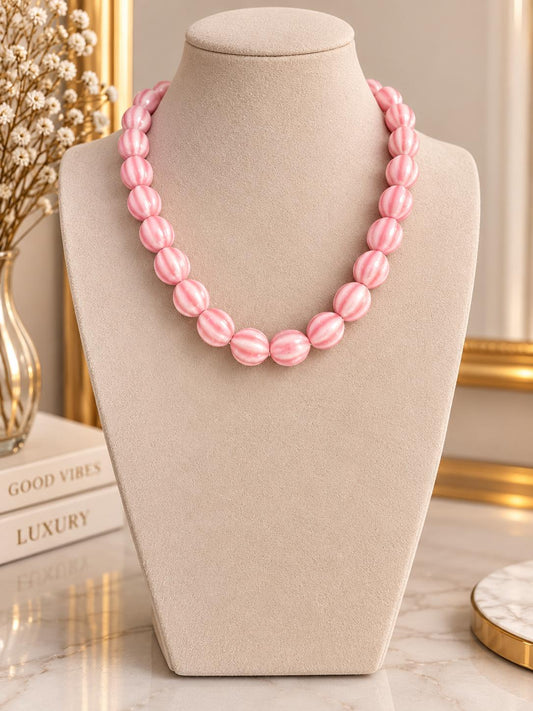 COLLAR BOLAS ROSA