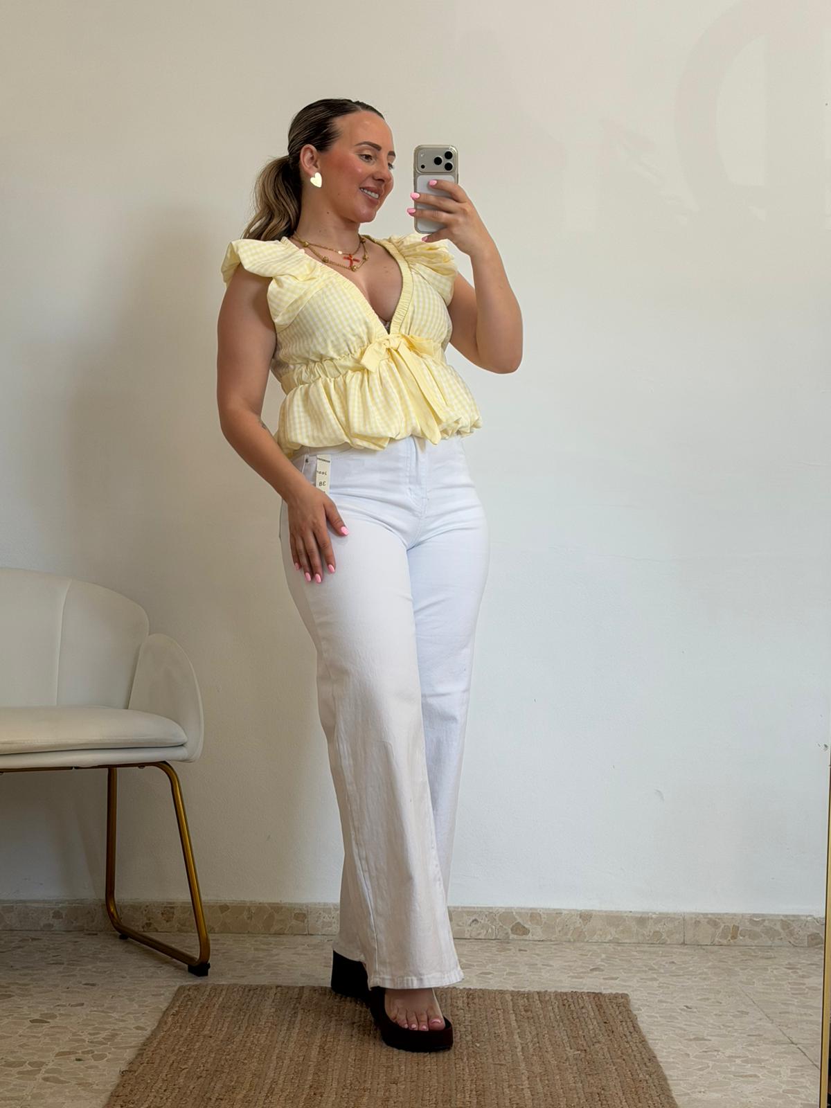 BLUSA CAYETANA AMARILLA