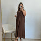 VESTIDO LIA MARRON CHOCOLATE