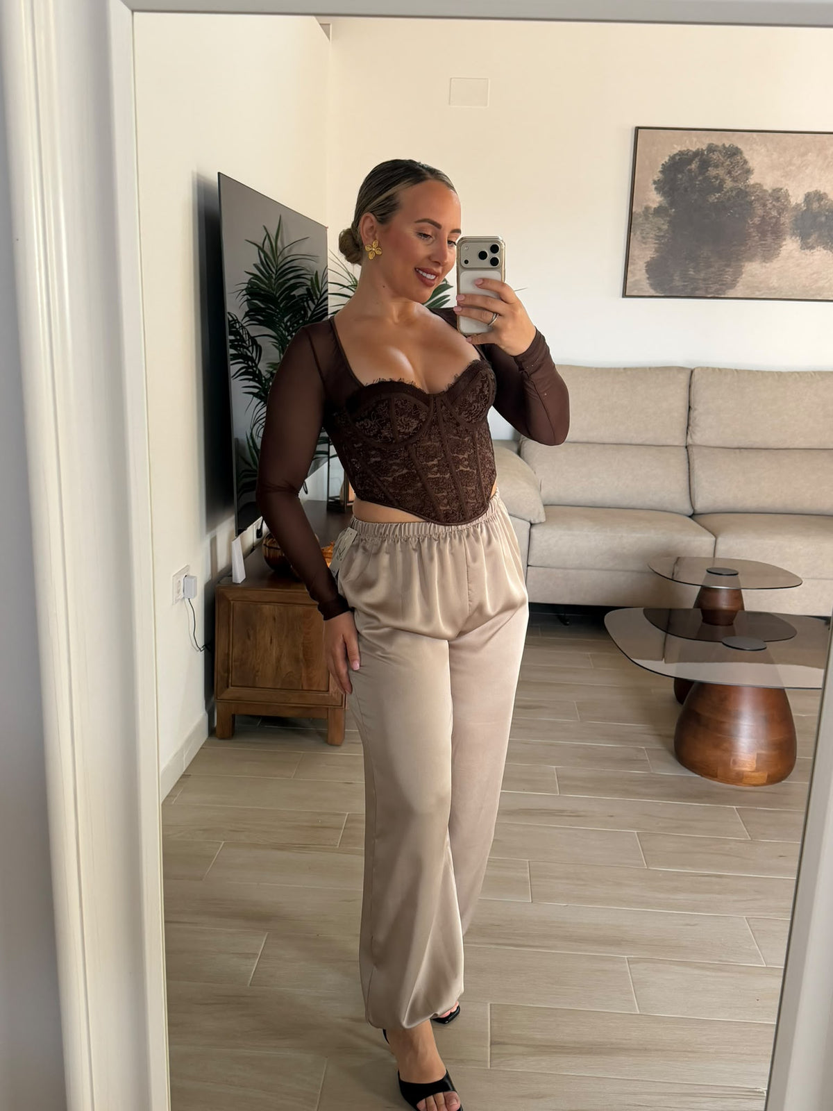 PANTALON SATEN CHAMPAN