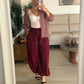 PANTALON FLUIDO BURDEOS